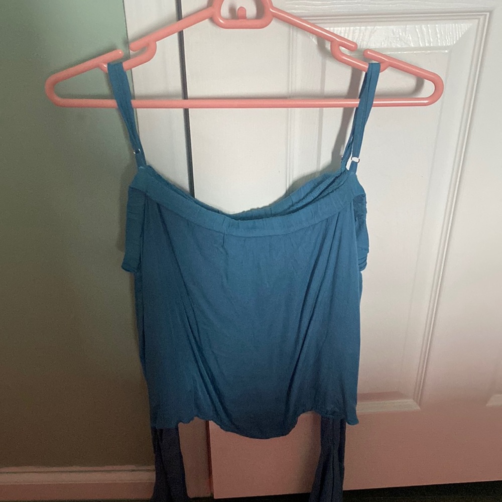 Don’t ask why off shoulder top. One size fits all